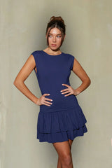 Olivia Drop Waist Fit and Flare Mini Dress